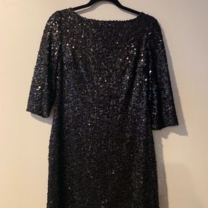 Jessica Simpson black sequin dress